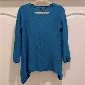 🌟 Style & Co Cable Knit Pull-On Sweater- Blue / Teal